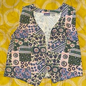 Northcrest Multicolor Patchwork Vest